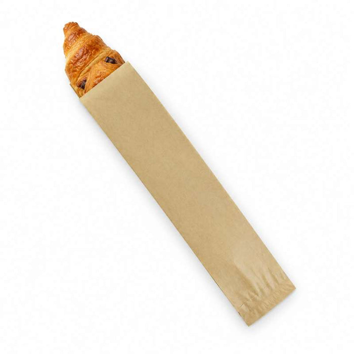 Sac papier brun ouvert sur 2 côtés  340x85mm-1000Pcs