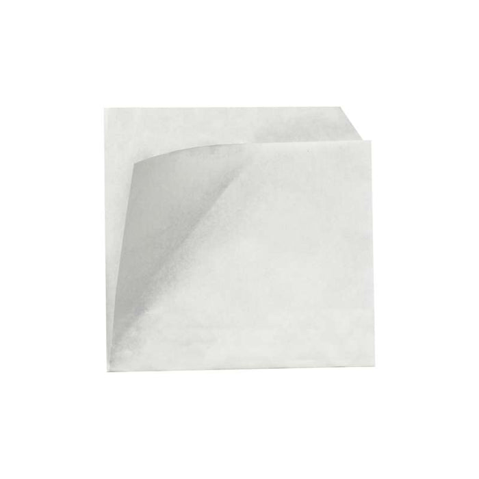Sac papier blanc ingraissable ouvert sur 2 côtés  110x110mm-1000Pcs