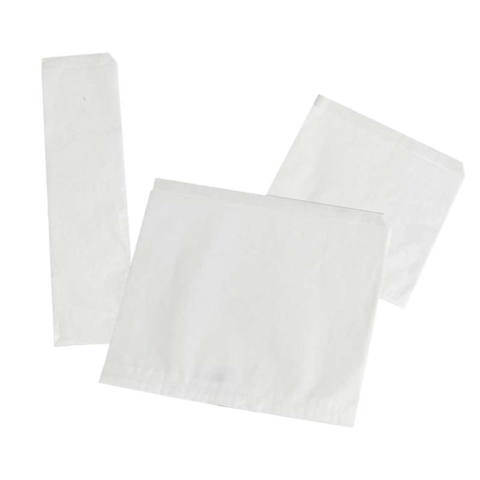 Sac papier blanc ingraissable ouvert sur 2 côtés  170x170mm-1000Pcs