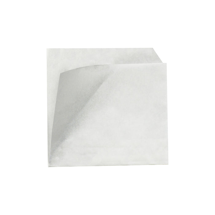 Sac papier blanc ingraissable ouvert sur 2 côtés  110x110mm-1000Pcs