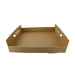 Plateau en carton kraft brun avec poignées  390x290mm H42mm-100Pcs