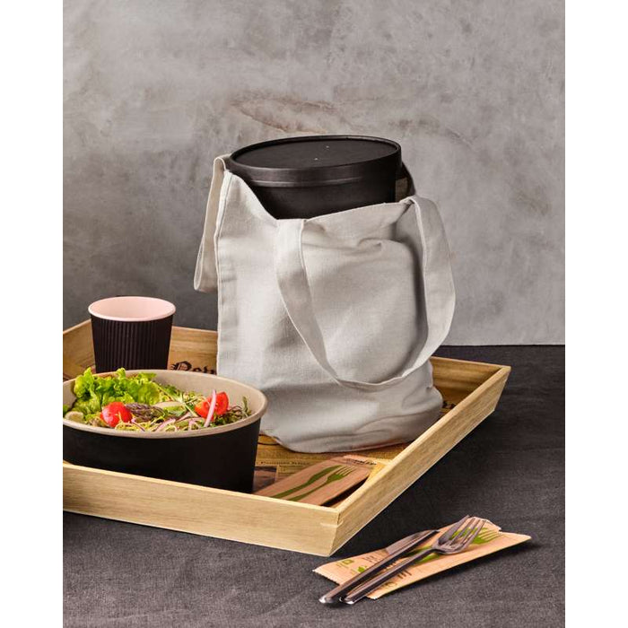 Saladier rond Buckaty en carton kraft noir  H45mm 480ml-360Pcs