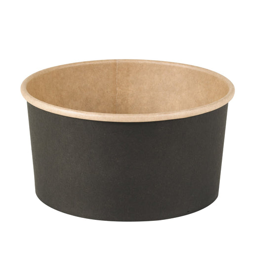 Saladier rond Buckaty en carton kraft noir  H75mm 900ml-360Pcs