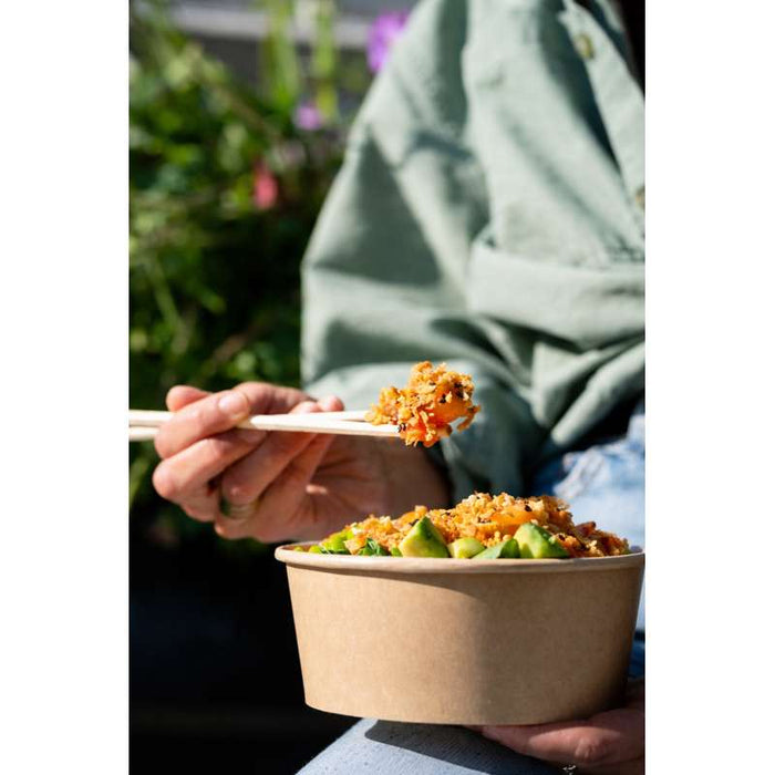 Saladier rond en carton kraft "Buckaty"   H100mm 1200ml-360Pcs