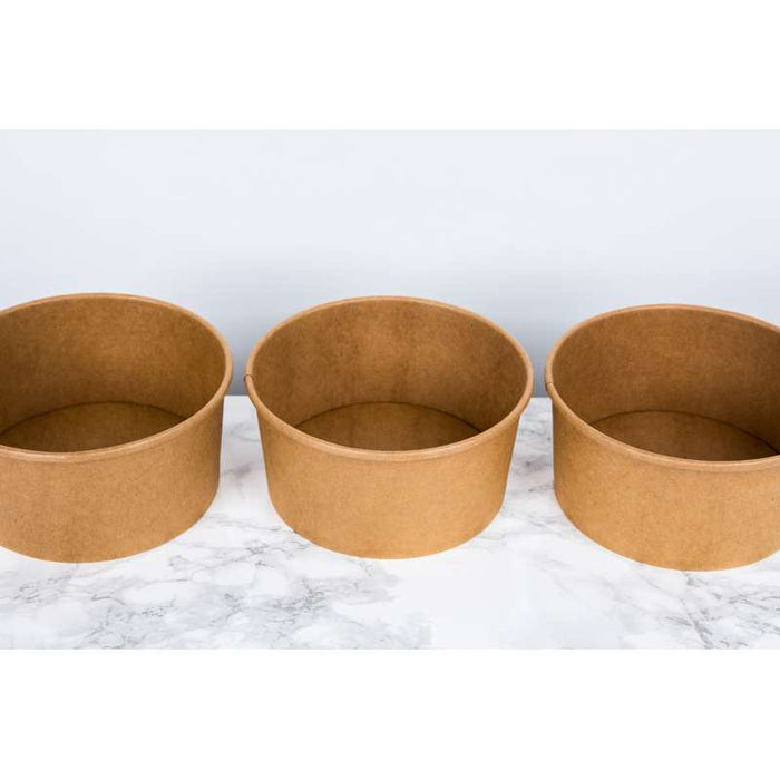 Saladier rond en carton kraft "Buckaty"   H82mm 1560ml-360Pcs