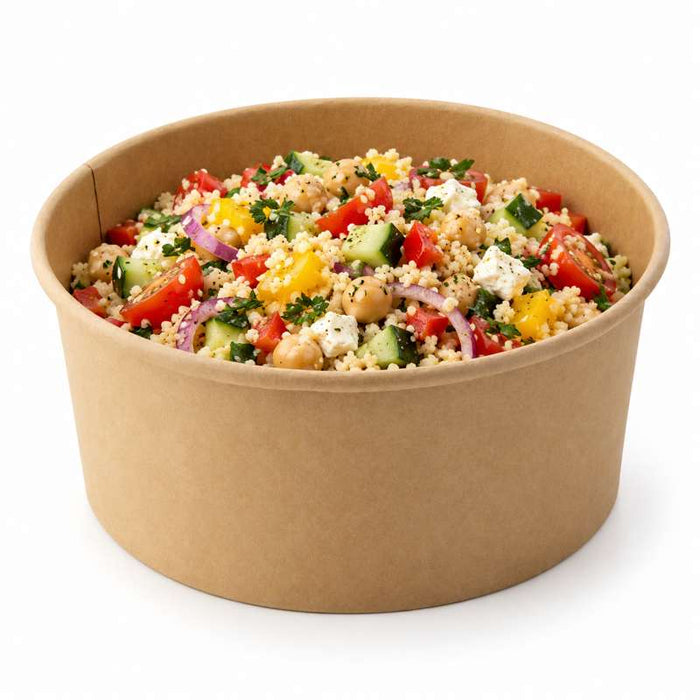 Saladier rond en carton kraft "Buckaty"   H82mm 1560ml-360Pcs