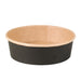 Saladier rond Buckaty en carton kraft noir  H45mm 480ml-360Pcs