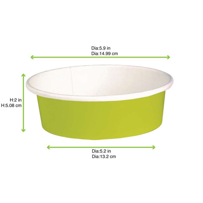 Saladier vert multi-usage "Buckaty"   H50mm 580ml-360Pcs