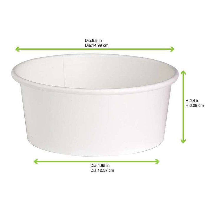 Saladier blanc "Buckaty" multi-usage  H60mm 700ml-360Pcs