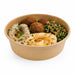 Saladier rond en carton kraft double PE "Buckaty"   H50mm 880ml-360Pcs