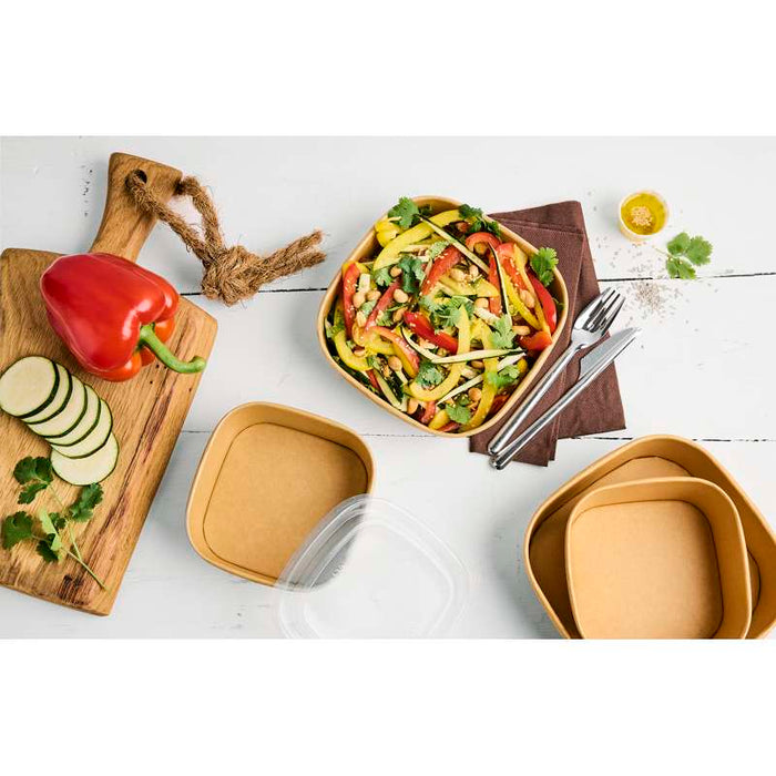 Saladier KraftCarré Multi Usage 170x170mm H56mm 1000ml-300Pcs