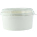 Saladier rond Blanc "Buckaty" et couvercle PET   H67mm 1 140ml-200Pcs