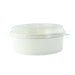 Combo Saladier rond Blanc "Buckaty" et couvercle PET    H50mm 550ml-300Pcs