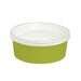 Combo Ensaladera redonda cartón verde BUCKATY con tapa 550ml Ø150mm A50mm - 24Uds