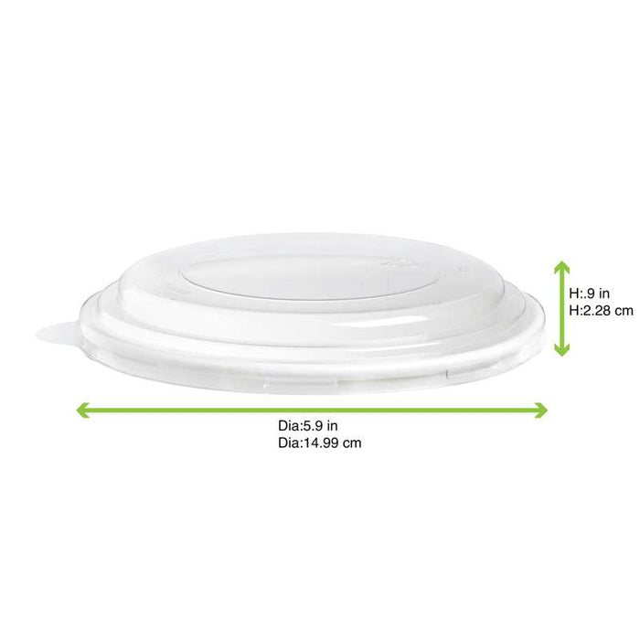 Couvercle plat transparent en plastique RPET-360Pcs