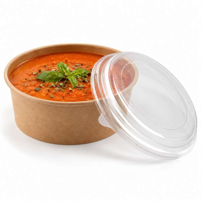 Couvercle plat anti-buée en RPET transparent Ø185mm - 360Pcs