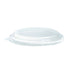 Couvercle plat transparent en plastique PET-500Pcs