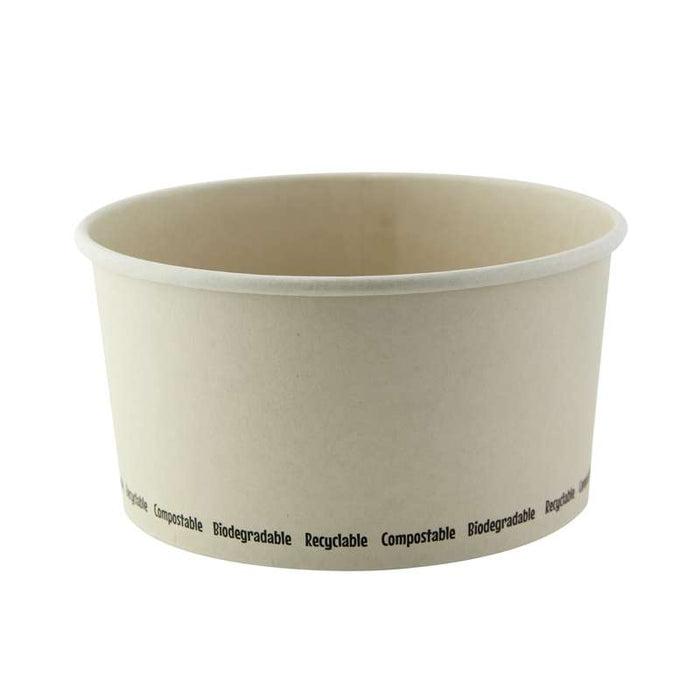 Bol à salade rond "Buckaty" en carton de fibre de bambou Ø150mm H78mm 1000ml - 360Pcs