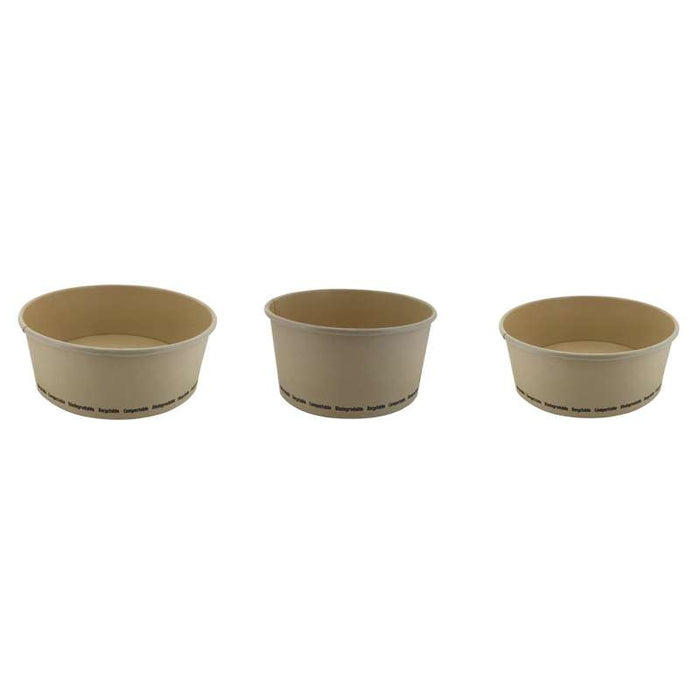 Saladier rond en carton fibre de bambou "Buckaty"   H60mm 750ml-360Pcs