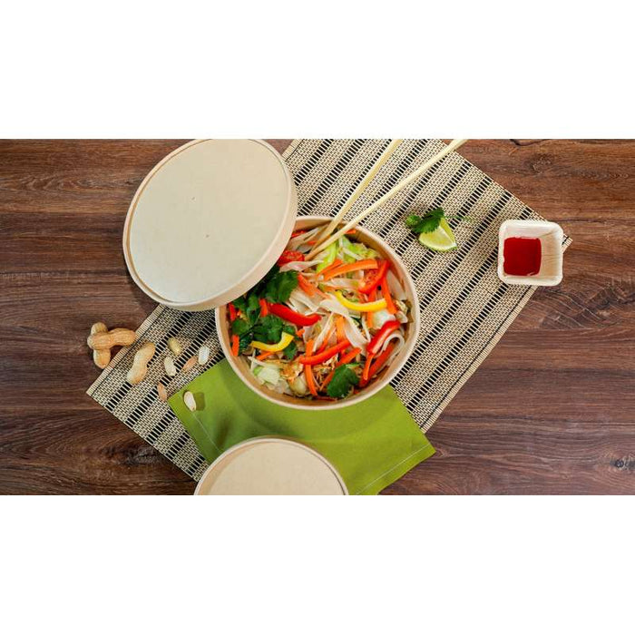 Saladier rond en carton fibre de bambou "Buckaty"   H49mm 850ml-360Pcs