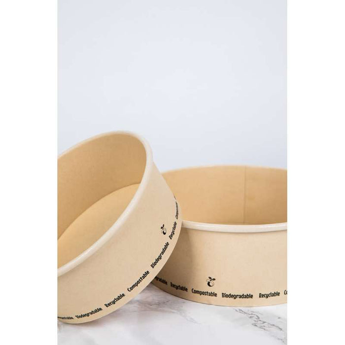 Saladier rond en carton fibre de bambou "Buckaty"   H60mm 750ml-360Pcs