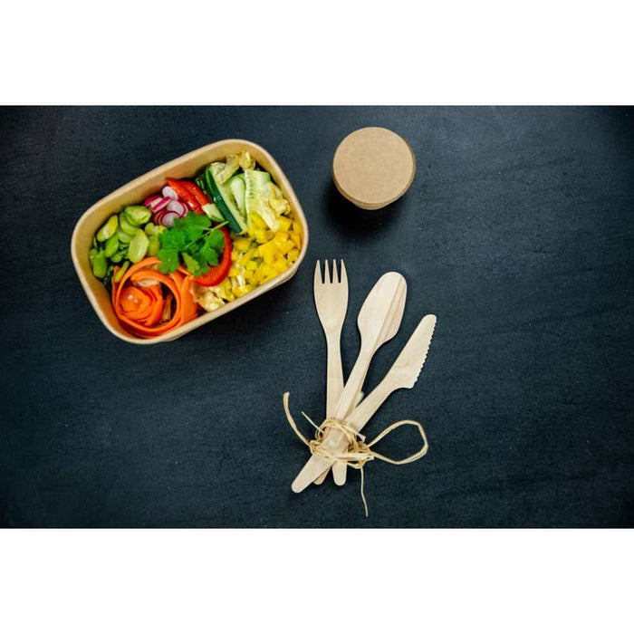 Saladier rectangulaire en kraft lamine pp 170x120mm H56mm 750ml-200Pcs