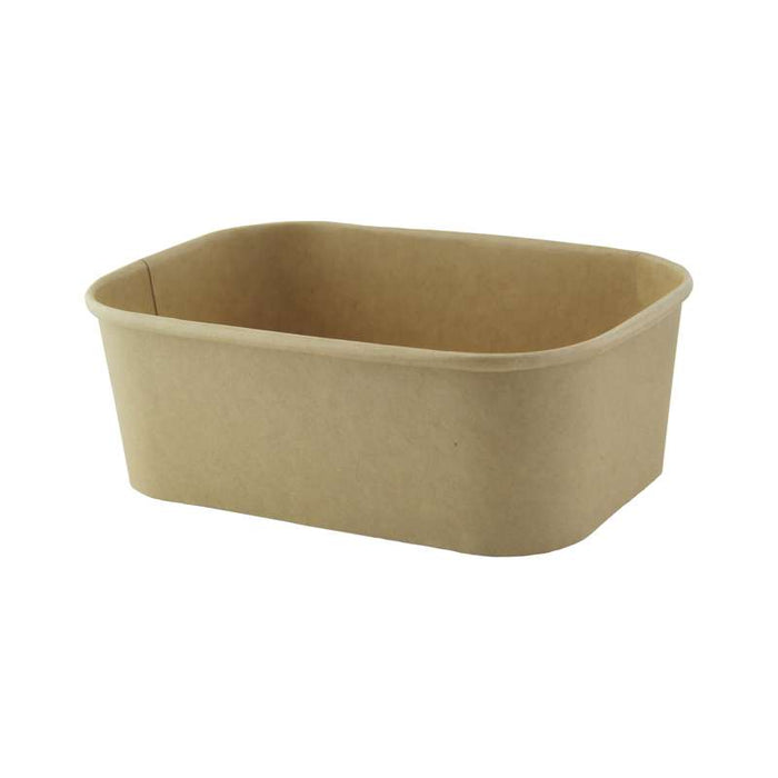 Saladier rectangulaire en kraft lamine pp 170x120mm H56mm 750ml-200Pcs