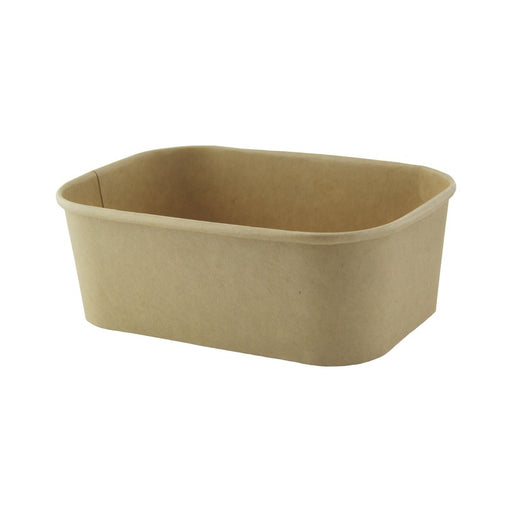 Saladier rectangulaire en kraft lamine pp 170x120mm H56mm 750ml-200Pcs