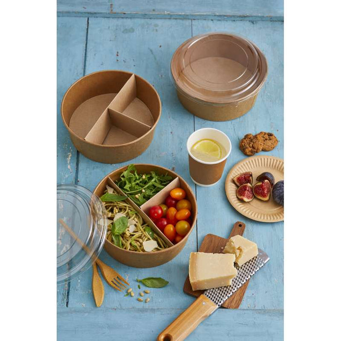 Saladier kraft Buckaty multi-usage sans plastique  H65mm 1200ml-360Pcs