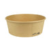 Saladier rond Buckaty en carton brun fibre de bambou  H65mm 1200ml-360Pcs