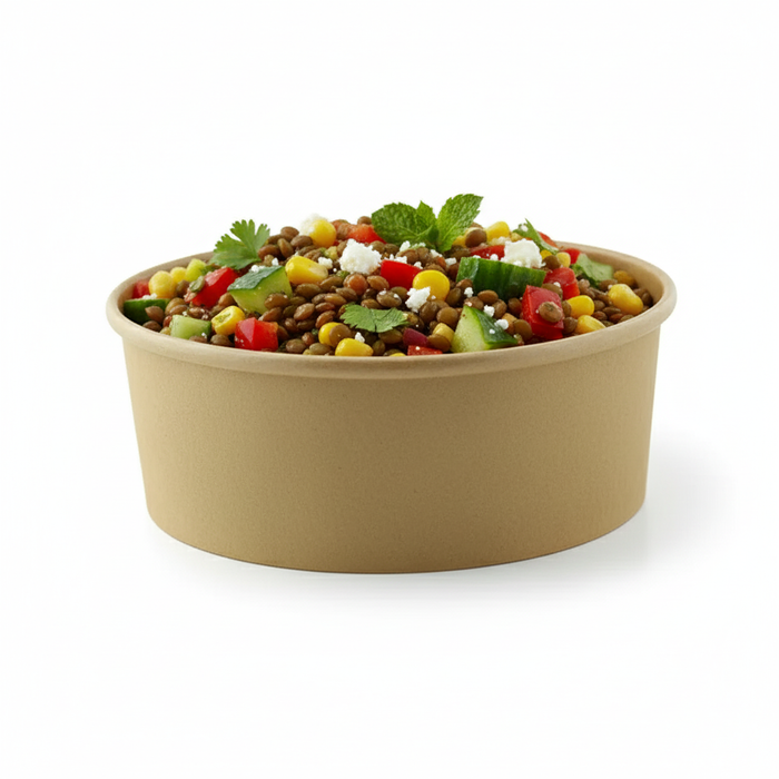 Saladier kraft "Buckaty" multi-usage sans plastic  H50mm 600ml-360Pcs