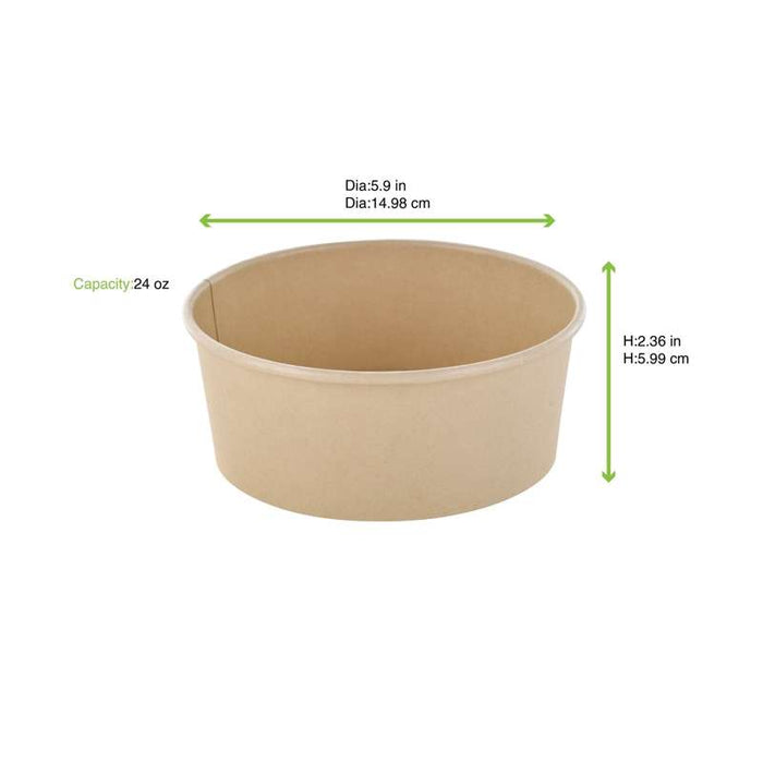 Saladier "Buckaty" multi-usage en fibre de bambou  H60mm 700ml-360Pcs
