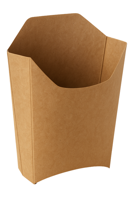 Pochette kraft pour frites 250gsm  115x90mm H110mm-1200Pcs