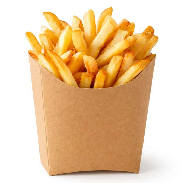 Pochette kraft pour frites 250gsm  115x90mm H110mm-1200Pcs