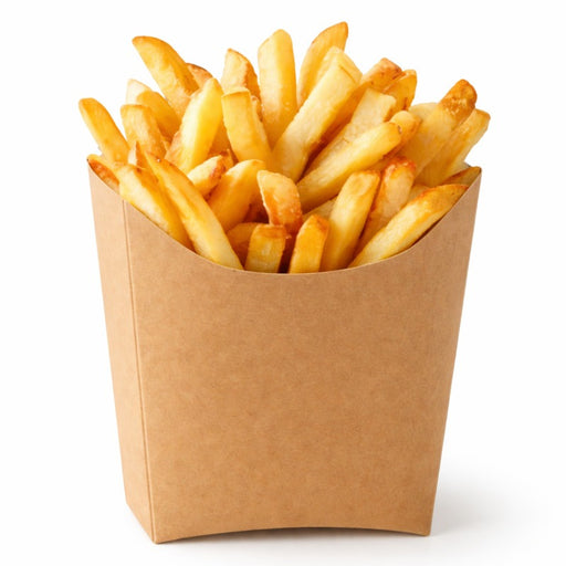 Pochette kraft pour frites 250gsm  115x90mm H110mm-1200Pcs