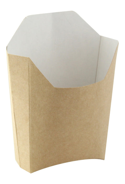 Pochette kraft pour frites 250gsm  115x90mm H110mm-1200Pcs