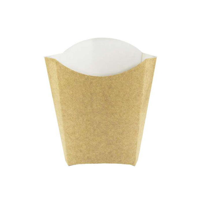 Pochette kraft pour frites  250gsm  115x90mm H140mm 480ml-1100Pcs