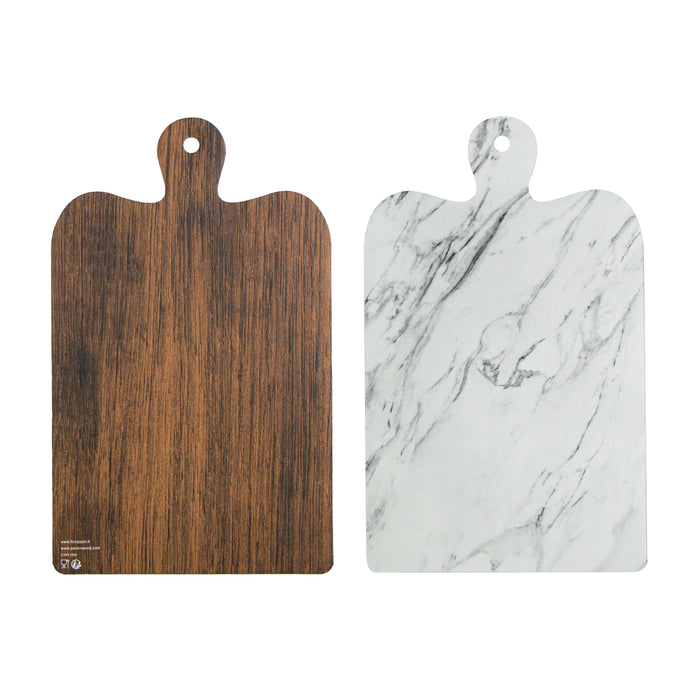 Les planches apéro double face imitation marbre et bois  180x295mm-200Pcs