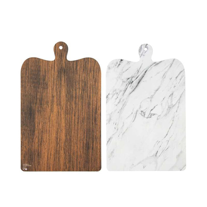 Les planches apéro double face imitation marbre et bois  395x245mm-200Pcs