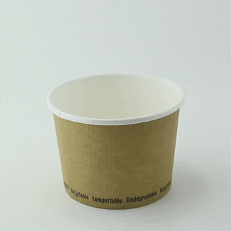 Pot à soupe carton blanc   H80mm 450ml - 500Pcs