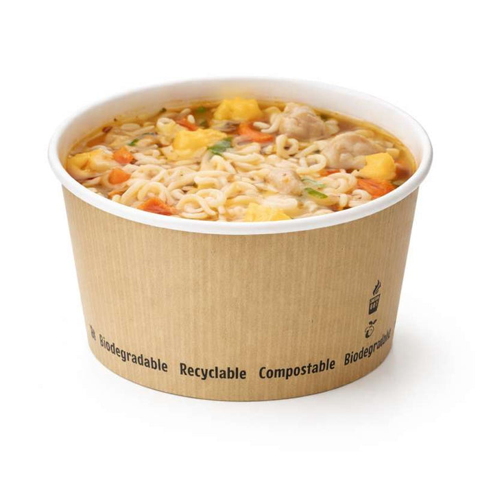 Pot à soupe carton blanc   H80mm 450ml - 500Pcs