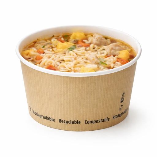 Pot à soupe carton blanc   H80mm 450ml - 500Pcs