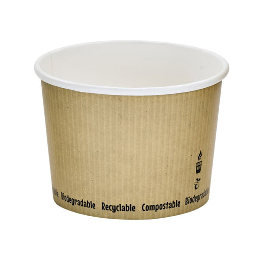 Pot à soupe carton blanc   H80mm 450ml - 500Pcs