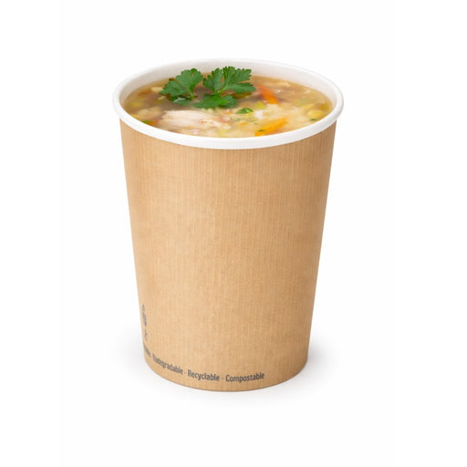 Pot à soupe carton blanc   H149mm 940ml - 500Pcs