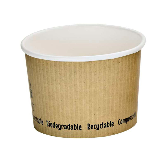 Petit pot à soupe blanc pour préparations chaudes ou froides Ø90mm H62mm 230ml - 500Pcs
