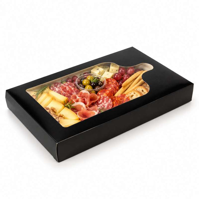Boîte à fenêtre PET pour planche apéritive 400x250mm H50mm - 200Pcs