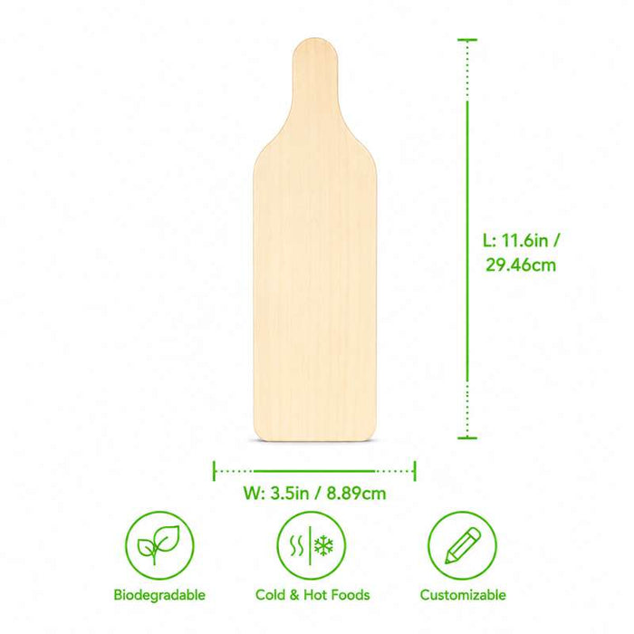 Planche apéritive en contreplaqué de bois 295x90mm H2,2mm - 400Pcs