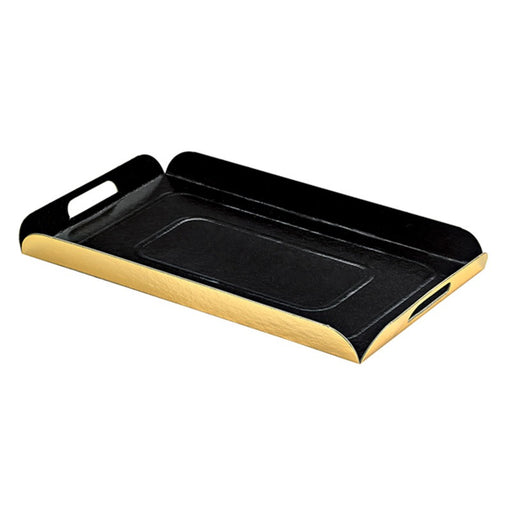 Plateau bord plié carton recto noir verso or  190x280mm-100Pcs