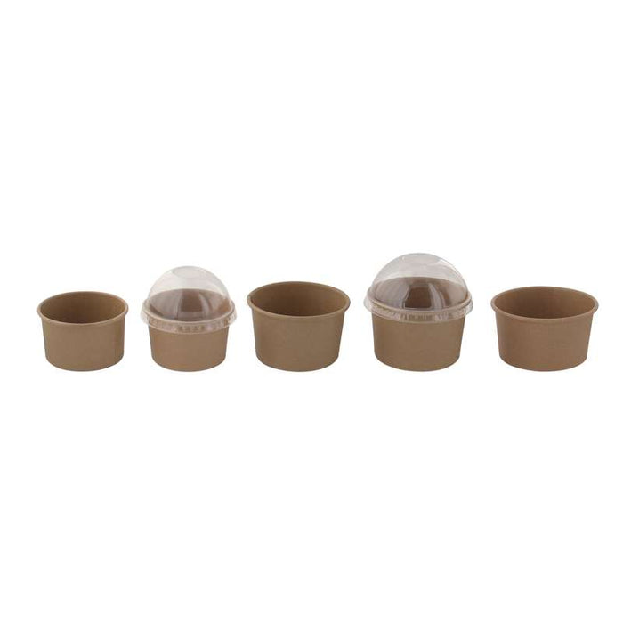 Pot carton kraft brun chaud et froid  H39mm 86ml - 1000Pcs