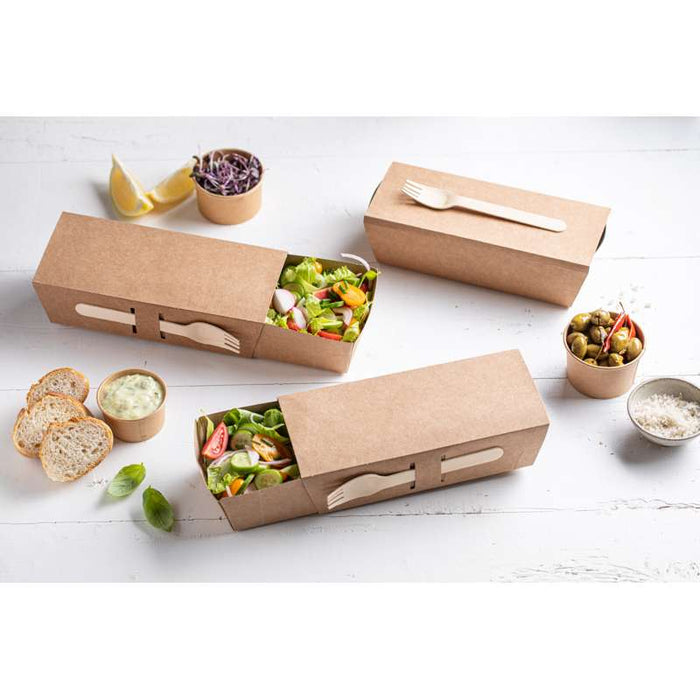 Pot en carton kraft brun pour chaud et froid Ø74mm H50mm 130ml - 1000Pcs